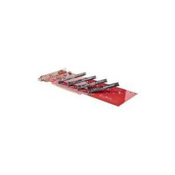 StarTech.com Quad M.2 PCIe Adapter Card, x16 Quad NVMe or AHCI M.2 SSD to PCI Express 4.0, Up to 7.8GBps/Drive, For 2242/2260/2280/22110mm PCIe M-Key M2 SSDs, Bifurcation Required - PC/Linux Compatible (QUAD-M2-PCIE-CARD-B) - adaptateur d'interface - M.2