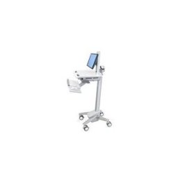 Ergotron sv40 chariot - Technologie brevetee Constant Force - pour ecran LCD/clavier/souris/processeur/ordinateur portable/lecteur de codes a barres - avec pivot LCD - gris, blanc, aluminium poli