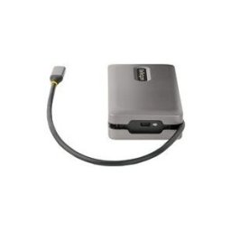 StarTech.com USB-C Multiport Adapter, 4K 60Hz HDMI/DP Video, 3-Port USB Hub, 100W Power Delivery Pass-Through, GbE, USB Type-C Travel Dock w/ Charging, 1ft/30cm Wrap-Around Cable - Mini Laptop Docking Station (DKT31CDHPD3) - station d'accueil - USB-C - HD