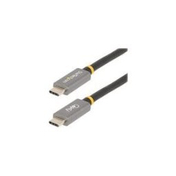 StarTech.com 3ft (1m) USB4 Cable, USB-IF Certified USB-C Cable, 40 Gbps, USB Type-C Data Transfer Cable, 100W Power Delivery, 8K 60Hz, Compatible w/Thunderbolt 4/3/USB 3.2 - USB C to C cable (CC1M-40G-USB-CABLE) - Cable USB de type-C - 24 pin USB-C pour 2