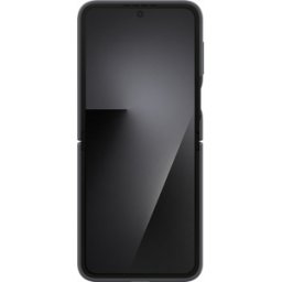Samsung Coque en silicone noire avec anneau pour Galaxy Z Flip7 FE