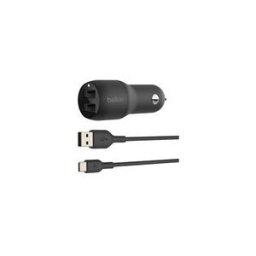 Belkin BOOST CHARGE Double chargeur adaptateur d'alimentation pour voiture - USB - 24 Watt
