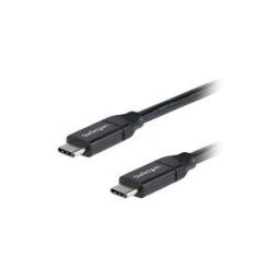 StarTech.com Cable USB-C vers USB-C avec Power Delivery 5A de 50 cm - Cordon USB 2.0 Type-C certifie USB-IF - Noir - Cable USB de type-C - 24 pin USB-C pour 24 pin USB-C - 50 cm