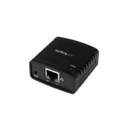 StarTech.com Serveur d'impression - USB 2.0 - Ethernet 10/100 Mb/s - Serveur d'impression LPR reseau -10Base-T/100Base-TX - Noir - serveur d'impression - USB 2.0 - 10/100 Ethernet