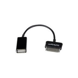 StarTech.com Cable USB OTG Samsung Galaxy Tab - Adaptateur OTG USB Type A femelle - 1 metre Noir- Cable USB OTG (on the go) - cable USB - 15.24 cm