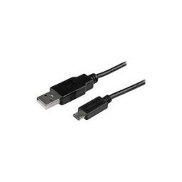 StarTech.com Cable de charge / synchronisation mobile USB A vers Micro B slim 15 cm - Cordon USB 2.0 pour smartphone / tablette M/M Noir - cable USB - 15 cm
