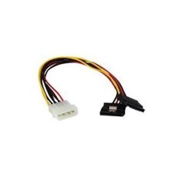 StarTech.com Cable adaptateur d'alimentation interne LP4 (4 broches) - Male vers 2x SATA femelle avec verrous de securite - 30 cm - adaptateur secteur - alimentation interne 4 plots pour alimentation SATA - 30 cm