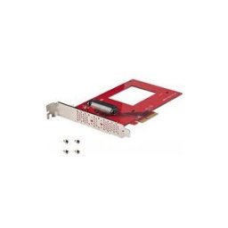 StarTech.com U.3 to PCIe Adapter Card, PCIe 4.0 x4 Adapter For 2.5 U.3 NVMe SSDs, SFF-TA-1001 PCI Express Add-in Card for Desktops/Servers, TAA Compliant - OS Independent (PEX4SFF8639U3) - adaptateur d'interface - U.3 NVMe - PCIe 4.0 x4 - Conformite TAA