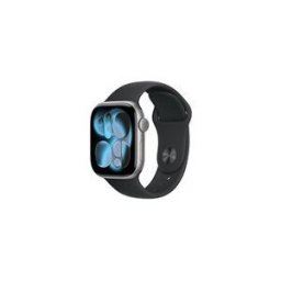 Apple Watch Series 11 (GPS) - espace gris en aluminium - montre intelligente avec bande sport - noir - 64 Go