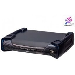 Aten KE6900AR DVI-I Single Display KVM over IP Receiver - rallonge ecran-clavier-souris/audio/serie/USB - 1GbE