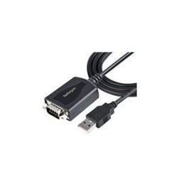 StarTech.com Cable USB vers RS232 de 1m - Cable Convertisseur USB vers RS232 DB9 Male avec Retention Port COM - Adaptateur USB vers Serie pour PLC/Imprimante/Scanner, Windows/Mac (1P3FPC-USB-SERIAL) - adaptateur serie - USB - RS-232