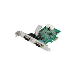 StarTech.com 2-port PCI Express RS232 Serial Adapter Card, PCIe RS232 Serial Host Controller Card, PCIe to Dual Serial DB9 COM Port Card, 16950 UART, Expansion Card, Windows, macOS, Linux - Full/Low-Profile (PEX2S953) - adaptateur serie - PCIe - RS-232 x
