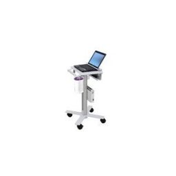 Ergotron chariot - service leger - pour ordinateur portable/scanner de codes-barres - blanc, aluminium