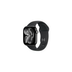 Apple Watch Series 11 (GPS + Cellular) - aluminium noir jais - montre intelligente avec bande sport - noir - 64 Go
