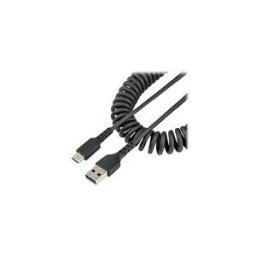 StarTech.com Cable USB vers USB-C de 1m - Cordon USB USB-C Enroule a Usage Intensif - Cable USB-A vers USB-C en Fibre Aramide Robuste - Chargeur USB-C M/M - Adaptateur TB3 Noir (R2ACC-1M-USB-CABLE) - Cable USB de type-C - USB pour 24 pin USB-C - 1 m