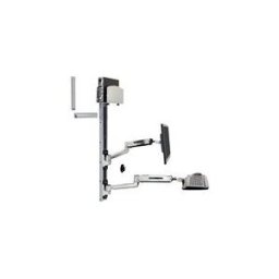 Ergotron LX kit de montage - Technologie brevetee Constant Force - pour ecran LCD/clavier/souris/processeur - support de CPU moyen - aluminium poli
