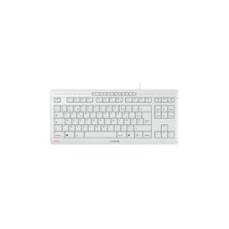 CHERRY STREAM CLAVIER TKL - clavier - AZERTY - Francais - gris pale Peripherique d'entree