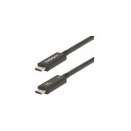 StarTech.com 6ft (2m) Active Thunderbolt 4 Cable, 40Gbps, 100W PD, 4K/8K, Intel Certified, Compatible w/Thunderbolt 3/USB 3.2/DisplayPort (A40G2MB-TB4-CABLE) - Cable USB de type-C - 24 pin USB-C pour 24 pin USB-C - 2 m