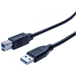 MCAD Cordon eco USB 3.0 type A / B noir - 0,5 m