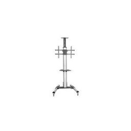 StarTech.com Chariot TV pour ecran de 32 po a 75 po - Reglage de la hauteur sans effort (STNDMTV70) chariot - pour ecran plat - noir, argent