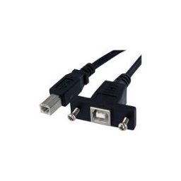 StarTech.com Cable USB Montage sur Panneau B Femelle vers B Male - Extension Panneau Montage USB F/M - Port USB B Femelle - 91 cm - cable USB - USB type B pour USB type B - 90 cm