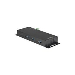 StarTech.com Hub USB-C 10Gbps a 4 Ports - Hub USB Type-C Industriel Metallique avec 3xUSB-A 1xUSB-C - Protection ESD/Surtension - HÃ´te USB-C ou USB-A - Alimente par USB - Montable (HB31C3A1CME) - concentrateur (hub) - 4 ports