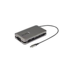 StarTech.com Adaptateur Multiport USB-C 6 en 1 - Mini Dock USB Type-C vers 4K 60Hz HDMI 2.0 - 100W Power Delivery Pass-trough - SD/Micro SD - Hub Convertisseur - Win/Mac/Linux - 25cm (DKT31CSDHPD3) - station d'accueil - USB-C - HDMI