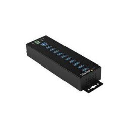 StarTech.com Hub USB 3.0 industriel a 10 ports - Alimentation externe - Protection contre DES et les surtensions jusqu'a 350 W (HB30A10AME) - concentrateur (hub) - 10 ports - Conformite TAA