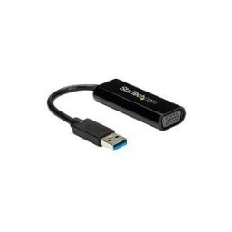 StarTech.com Adaptateur USB vers VGA - Carte graphique externe - USB 3.0 - Slim - 1080p - Adaptateur multi-ecrans - adaptateur video - VGA / USB - Conformite TAA - 19 cm