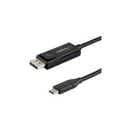 StarTech.com CDP2DP142MBD Cable USB Type-C vers DisplayPort 1.4 (bidirectionnel) - 2 m - Adaptateur USB-C a DP - Cable DisplayPort - 24 pin USB-C pour DisplayPort - 2 m
