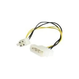 StarTech.com 6in LP4 to P4 Auxiliary Power Cable Adapter - LP4 to 4 pin ATX - Molex to P4 Adapter - LP4 to P4 (LP4P4ADAP) - adaptateur secteur - alimentation interne 4 pin (5 V) pour ATX12V 4 broches - 15.2 cm