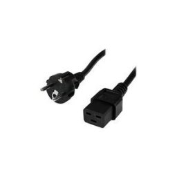 StarTech.com Cordon d'alimentation Schuko CEE7 vers IEC 320 C19 de 2m pour ordinateur - Cable secteur PC CEE7 vers C19 - Male / Femelle - cable d'alimentation - IEC 60320 C19 pour power CEE 7/7 - 2 m