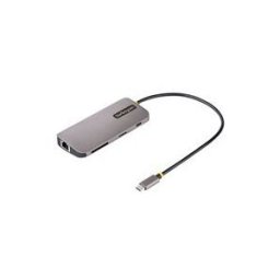 StarTech.com Adaptateur Multiport USB C - Video HDMI 4K 60Hz - Hub USB-A 5 Gbps a 3 Ports, 100W PD Pass-Through, GbE, SD/Micro SD, Station d'Accueil/Mini Dock, Cable 30cm (115B-USBC-MULTIPORT) - station d'accueil - USB-C / Thunderbolt 3 / Thunderbolt 4 -
