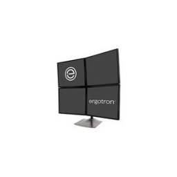 Ergotron Support de bureau pour quatre ecrans DS100 pied - pour 4 ecrans LCD - noir