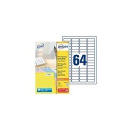 Avery Mini Laser L7652 - etiquettes d'adresse de retour - 6400 etiquette(s) - 16.9 x 45.7 mm