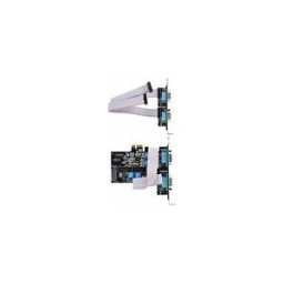 StarTech.com 4-Port Serial PCIe Card, Quad-Port PCI Express to RS232/RS422/RS485 (DB9) Serial Card, Low-Profile Bracket Incl., 16C1050 UART, TAA-Compliant, For Windows/Linux, TAA Compliant - Level-4 ESD Protection (PS74ADF-SERIAL-CARD) - adaptateur serie