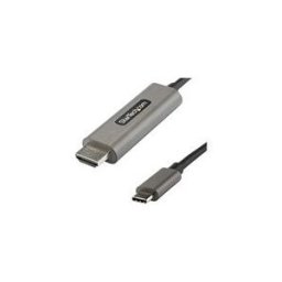 StarTech.com Adaptateur USB-C Audio Chargeur - Convertisseur Prise Audio Mini Jack Aux TRRS 3.5mm Casque/ecouteurs - 60W USB Type-C Power Delivery Pass-Through - Smartphone/Tablette (CDP2HDMM1MH) - cable adaptateur - HDMI / USB - 1 m