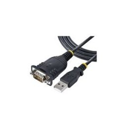 StarTech.com 3ft (1m) USB to Serial Cable, DB9 Male RS232 to USB Converter, USB to Serial Adapter for PLC/Printer/Scanner/Network Switches, USB to COM Port Adapter - Prolific IC, Automatic Handshake, Windows/macOS (1P3FP-USB-SERIAL) - cable serie - DB-9 p