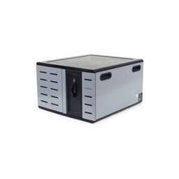 Ergotron Zip12 meuble de rangement - pour 12 tablettes / notebooks - charge - noir, argent