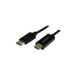 StarTech.com Cable DisplayPort HDMI - 3 m - DP HDMI - Adaptateur DispalyPort vers HDMI avec cable integre - M/M - 4K - Noir - cable adaptateur - DisplayPort / HDMI - 3 m