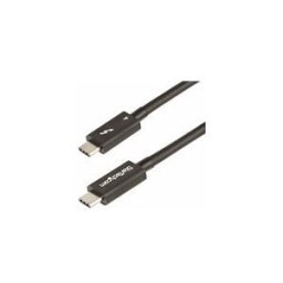 StarTech.com 3ft (1m) Thunderbolt 4 Cable, 40Gbps, 100W Power Delivery, 4K/8K Video, Intel-Certified Thunderbolt Cable - Compatible w/ USB 4/Thunderbolt 4/ USB 3.2/ USB Type-C/DisplayPort/Thunderbolt 3 (TBLT4MM1M) - cable Thunderbolt - Thunderbolt 4 pour