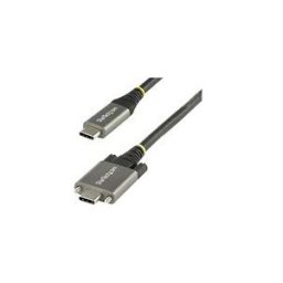 StarTech.com Cable USB C 10Gbps 50cm a Verouillage par Vis Laterale - Cable USB 3.1/3.2 Gen 2 Type-C - 100W/5A Power Delivery, DP Alt Mode, Cordon USB-C a Double Vis de Fixation (USB31CCSLKV50CM) - Cable USB de type-C - 24 pin USB-C pour 24 pin USB-C - 50
