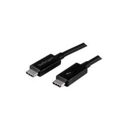 StarTech.com 1m (3.3ft) Thunderbolt 3 Cable, 20Gbps, 100W PD, 4K Video, Thunderbolt-Certified, Compatible w/ TB4/USB 3.2/DisplayPort - cable Thunderbolt - 24 pin USB-C pour 24 pin USB-C - 1 m