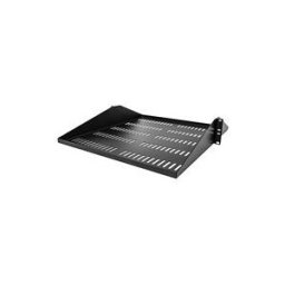 StarTech.com etagere Rack 19 pouces 2U - Plateau Rackable Universel Ventile - etagere Cantilever Baie de Brassage 19 - Rangement Rack - Max 91kg - Profondeur 50cm (20) - Noir (SHELF-2U-20-CENTER-V) - etagere pour rack - 2U