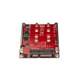 StarTech.com Adaptateur pour deux disques SSD M.2 vers SATA - Convertisseur disque NGFF vers SATA dans baie de 2,5 - RAID - contrÃ´leur de stockage (RAID) - M.2 Card - SATA 6Gb/s
