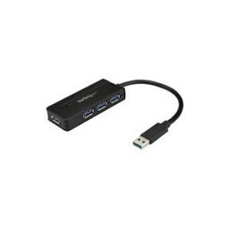 StarTech.com Hub USB 3.0 a 4 ports - Mini hub avec port de charge - Adaptateur d'alimentation inclus (ST4300MINI) - concentrateur (hub) - 4 ports