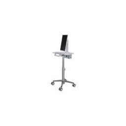 Ergotron Lean WOW SV10 chariot - service leger - pour ecran LCD/clavier/souris - blanc, aluminium