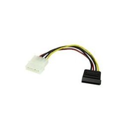 StarTech.com Cable adaptateur d'alimentation LP4 vers SATA de 15 cm - Convertisseur Molex male vers SATA Power femelle - cable d'alimentation - alimentation SATA pour alimentation interne 4 plots - 0.2 m