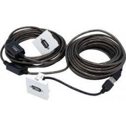 MCAD Plastron 45 x 45 avec cable USB amplifie coude - 10 m