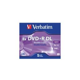 Verbatim - DVD+R DL x 5 - 8.5 Go - support de stockage